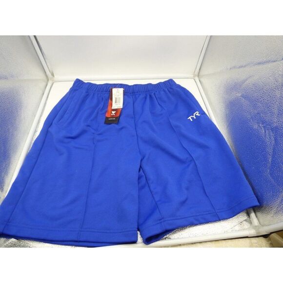 TYR Male Warm-Up Shorts, Royal Blue, XL - Picture 5 of 7